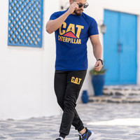 قیمت و خرید آنلاین ست تیشرت شلوار مردانه Cat مدل Erpillar (آبی)