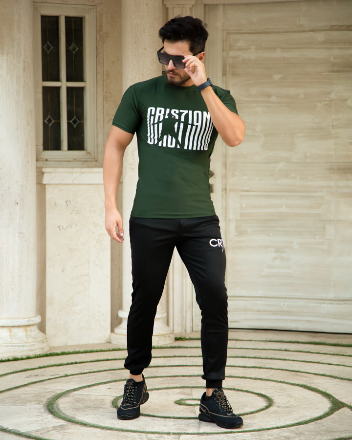 قیمت و خرید آنلاین ست تیشرت شلوار مردانه مدل CR7 (سبز)