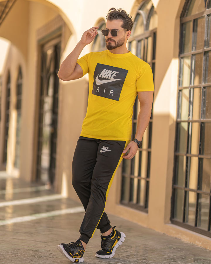 قیمت و خرید آنلاین ست تیشرت وشلوار مردانه Nike مدل Zilan (زرد)