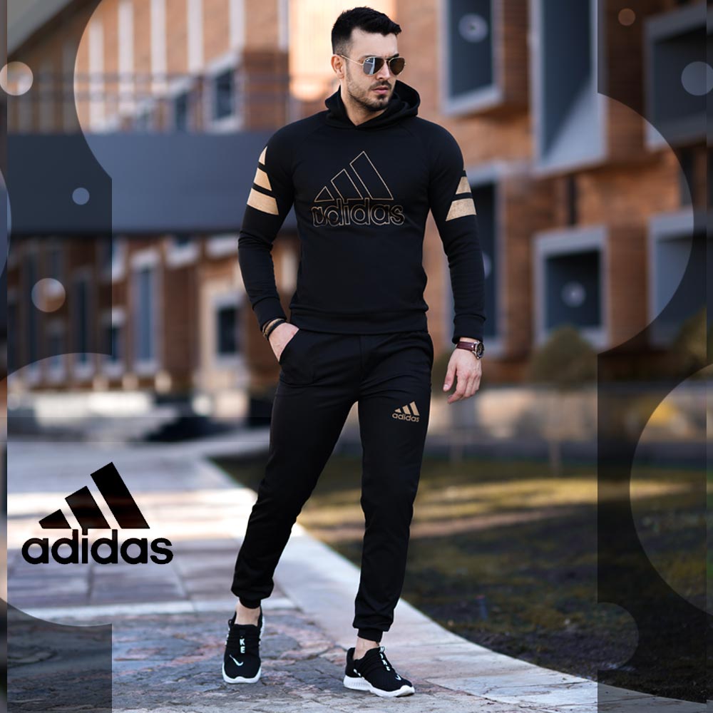 خرید اینترنتی ست سویشرت وشلوار adidas مدل Fabregas (طلایی)