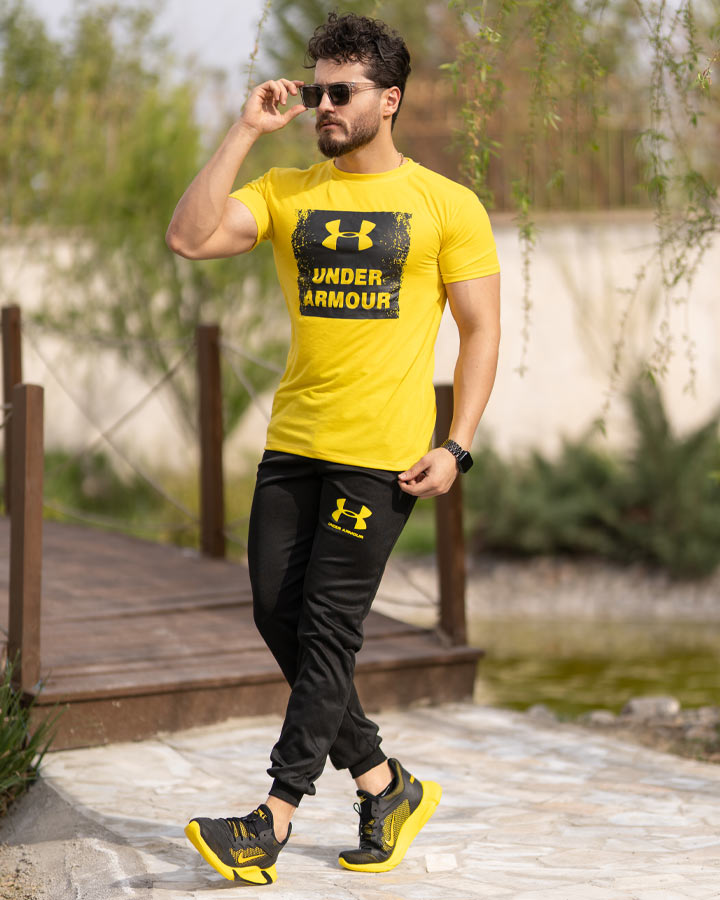 قیمت و خرید آنلاین ست تیشرت و شلوار مردانه UNDER ARMOUR (زرد)