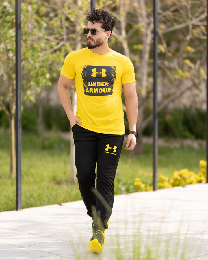 قیمت و خرید آنلاین ست تیشرت و شلوار مردانه UNDER ARMOUR (زرد)