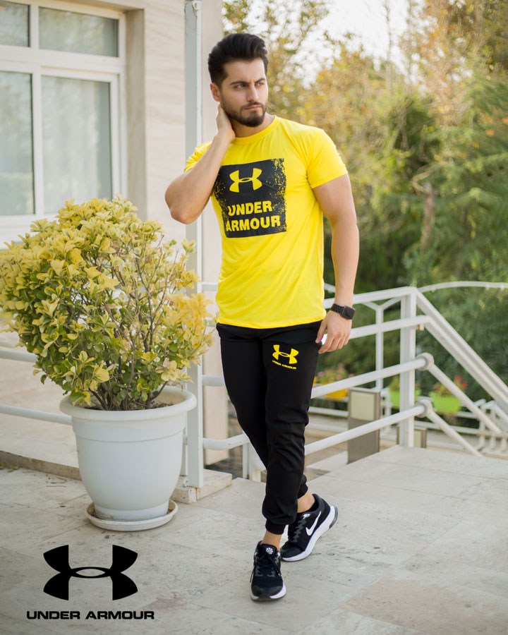 قیمت و خرید آنلاین ست تیشرت و شلوار مردانه UNDER ARMOUR (زرد)