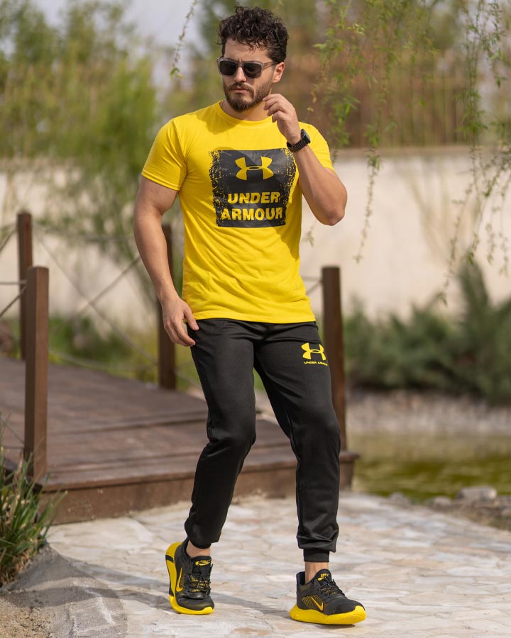 قیمت و خرید آنلاین ست تیشرت و شلوار مردانه UNDER ARMOUR (زرد)