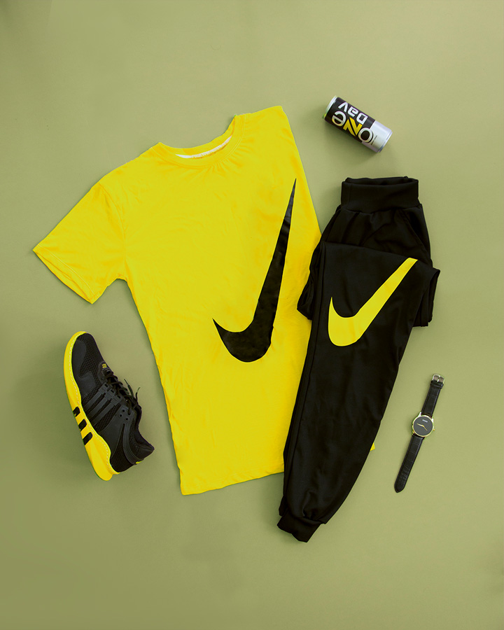 قیمت و خرید آنلاین  ست تیشرت و شلوار Nike مدل calin (زرد)