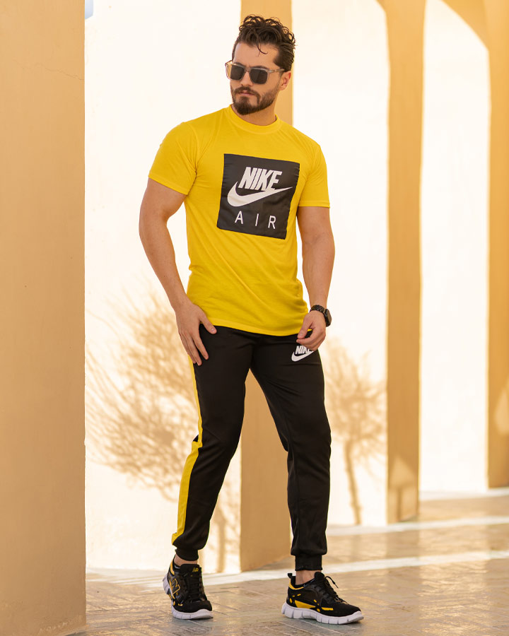 قیمت و خرید آنلاین ست تیشرت وشلوار مردانه Nike مدل Zilan (زرد)