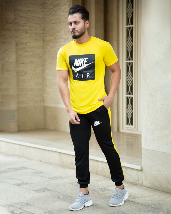 قیمت و خرید آنلاین ست تیشرت وشلوار مردانه Nike مدل Zilan (زرد)