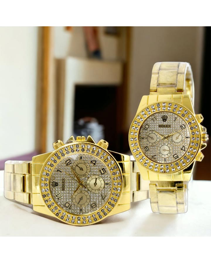 قیمت و خرید آنلاین ساعت مچی مردانه مدل ROLEX (طلایی)کد 6066